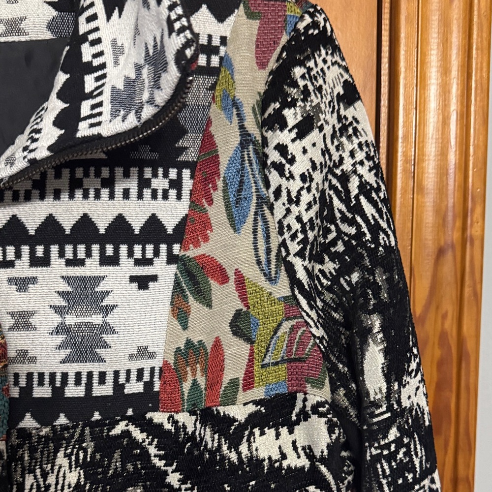 Artistic Patchwork Women's Trench Coat Dor Dor - image 5